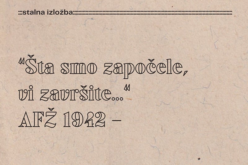 "Šta smo započele, vi završite" – izložba o Antifašističkom frontu žena Jugoslavije otvara se 6. decembra u Bosanskom Petrovcu